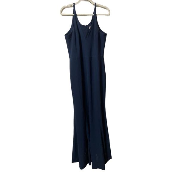 Dress the Population Gown with High Slit Blue XL - Picture 5 of 11
